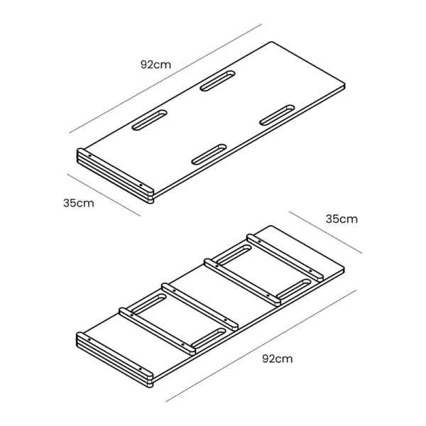 Dream Rocker met kussen, glijbaan en ladder - Medium - Afbeelding 7