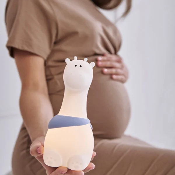 Giraffe siliconen lamp - wit