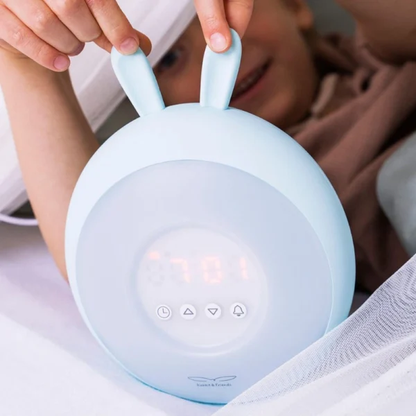 Konijn Lamp met Wekker - Blauw - Afbeelding 4