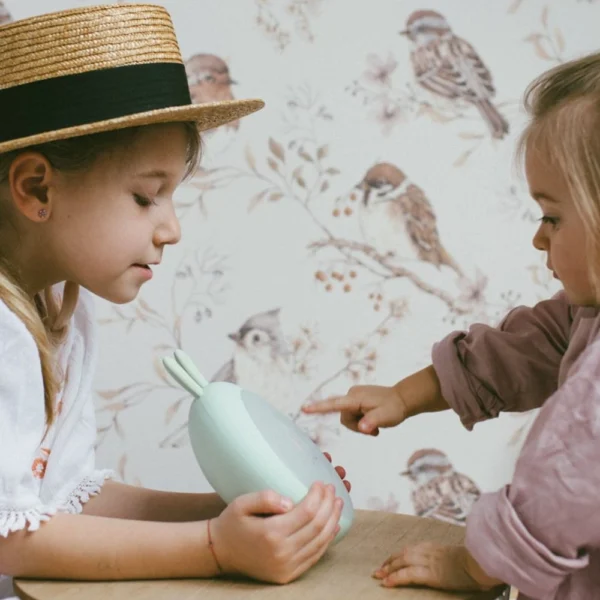 Konijn Lamp met Wekker - Groen - Afbeelding 3