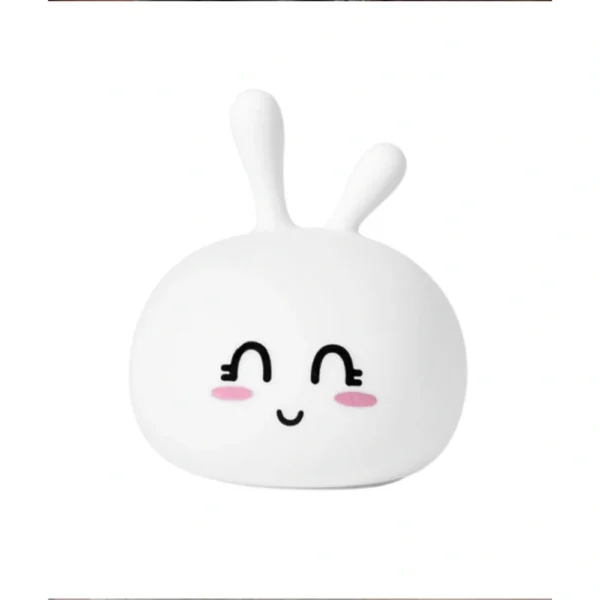 Konijn siliconen lamp - wit - Afbeelding 2