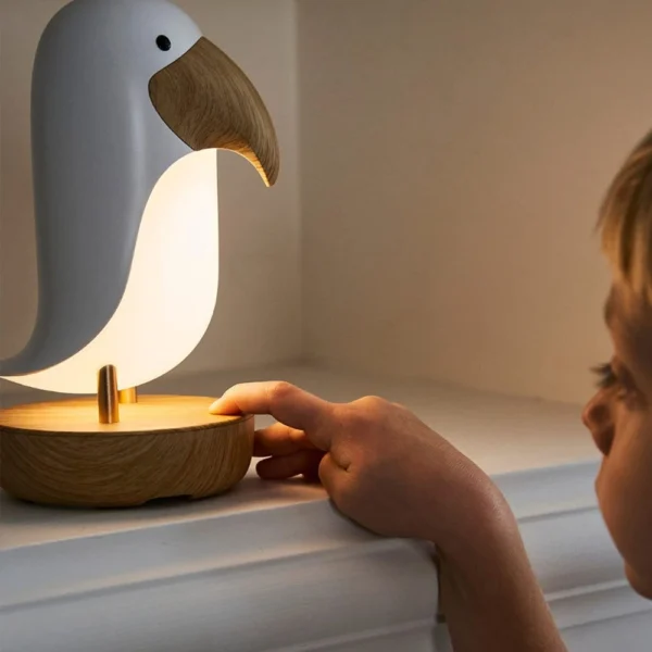 Lamp met Speaker - Witte Vogel - Afbeelding 5